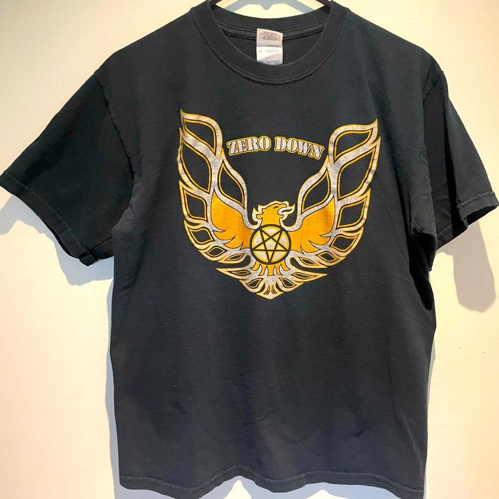 Zero Down (PNW Metal) band T-shirt.